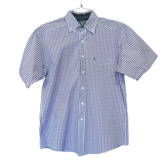 Panhandle Slim Tuf Cooper Performance Plaid Short Sleeve Button Down Shirt - Picture 1 of 8